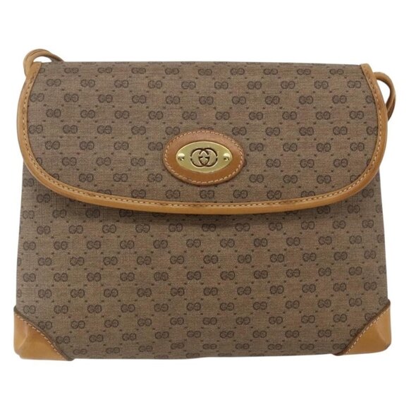 Authentic GUCCI Micro GG Supreme Shoulder Bag PVC Beige Gold 49 007 5548 - Picture 5 of 16